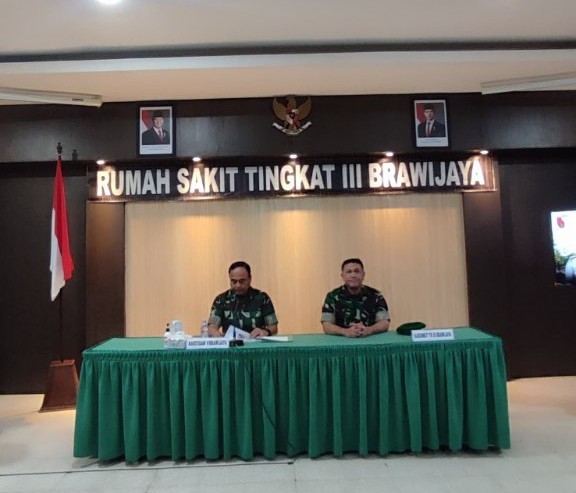 KUNJUNGAN KERJA KAKESDAM V/BRAWIJAYA DI RUMKIT TK. III BRAWIJAYA SURABAYA