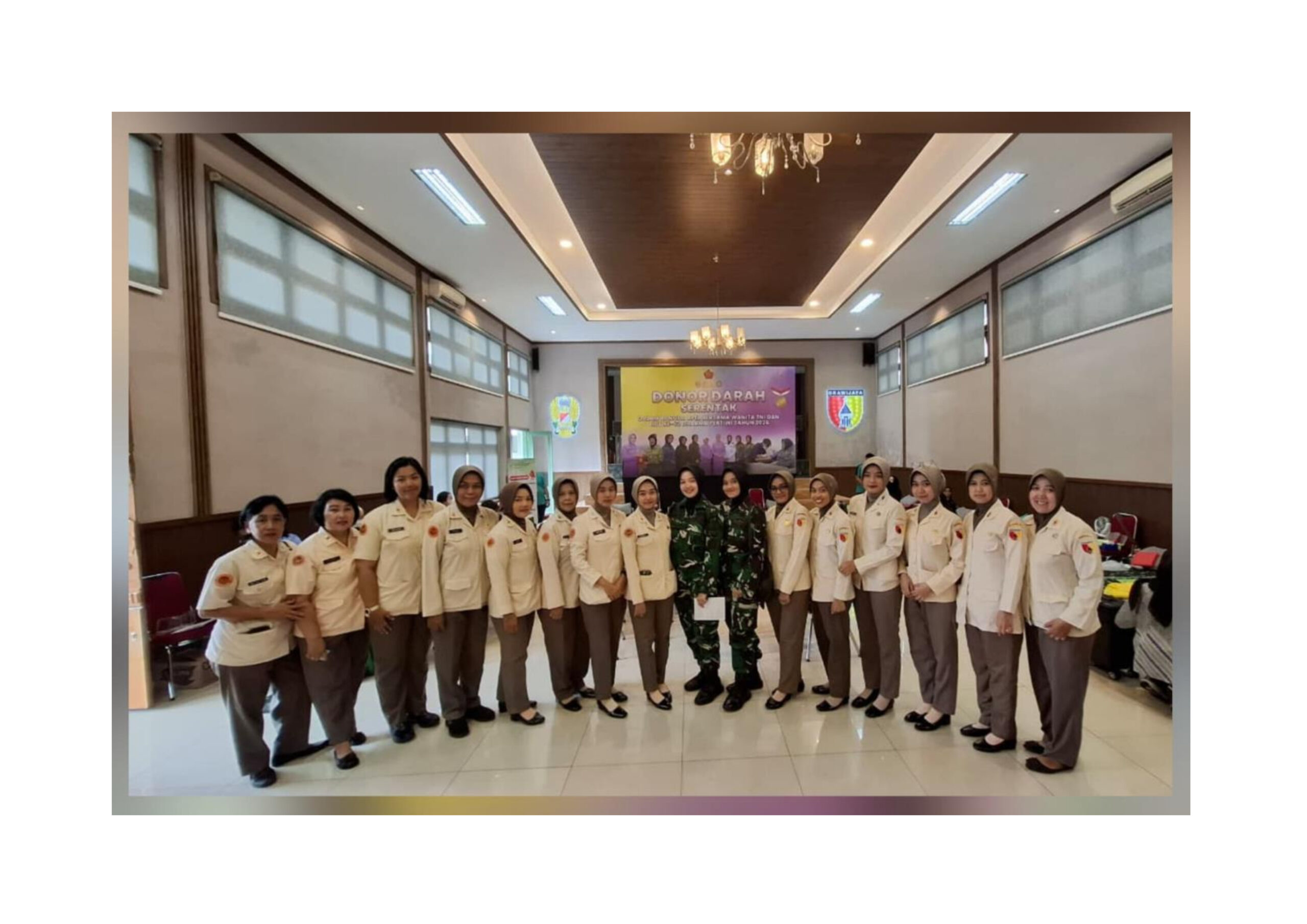 DONOR DARAH SERENTAK DALAM RANGKA HUT KE-62 DHARMA PERTIWI