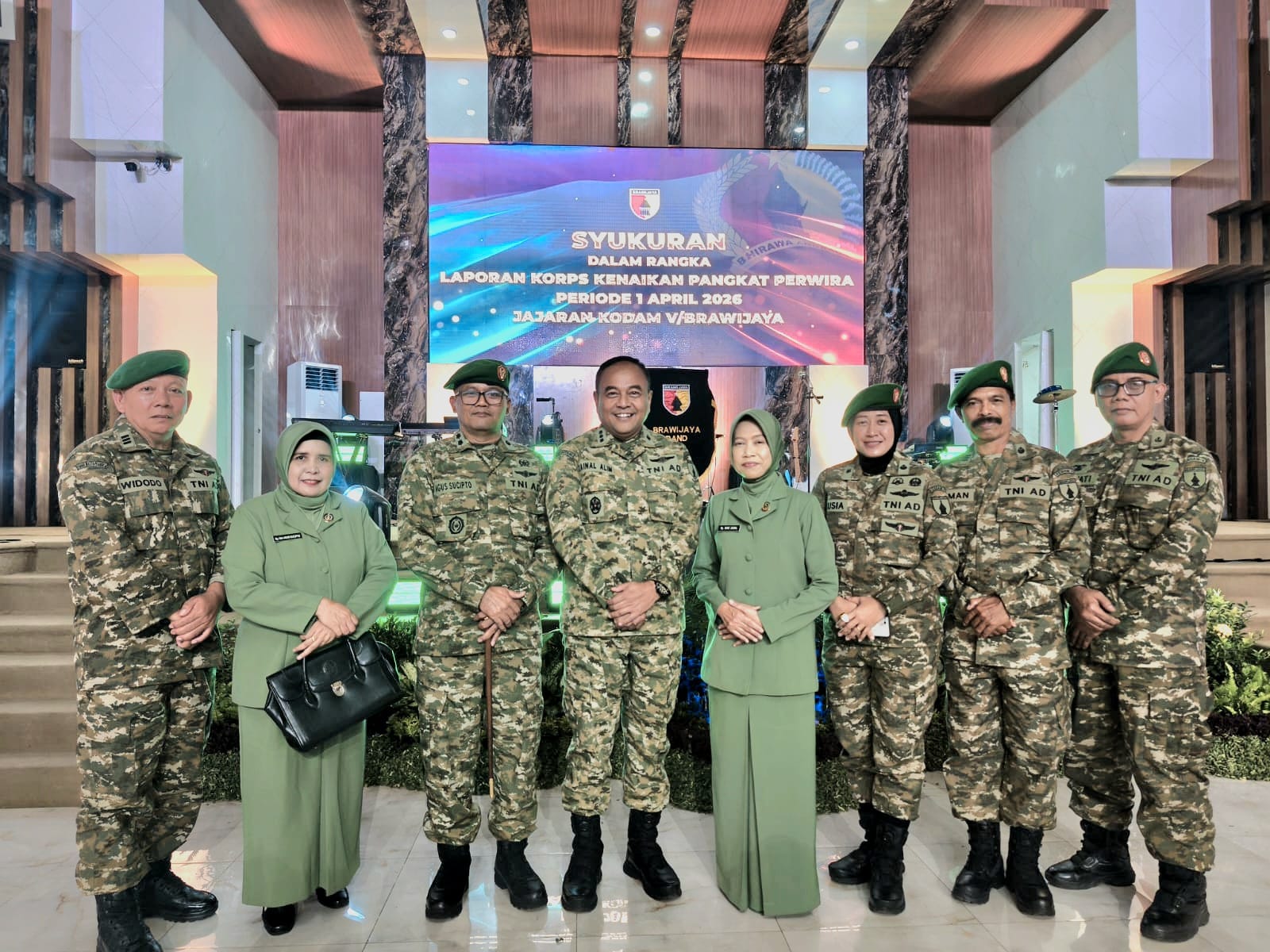 Syukuran Laporan Korps Kenaikan Pangkat Perwira periode 1 April 2026 Jajaran Kodam V/Brawijaya